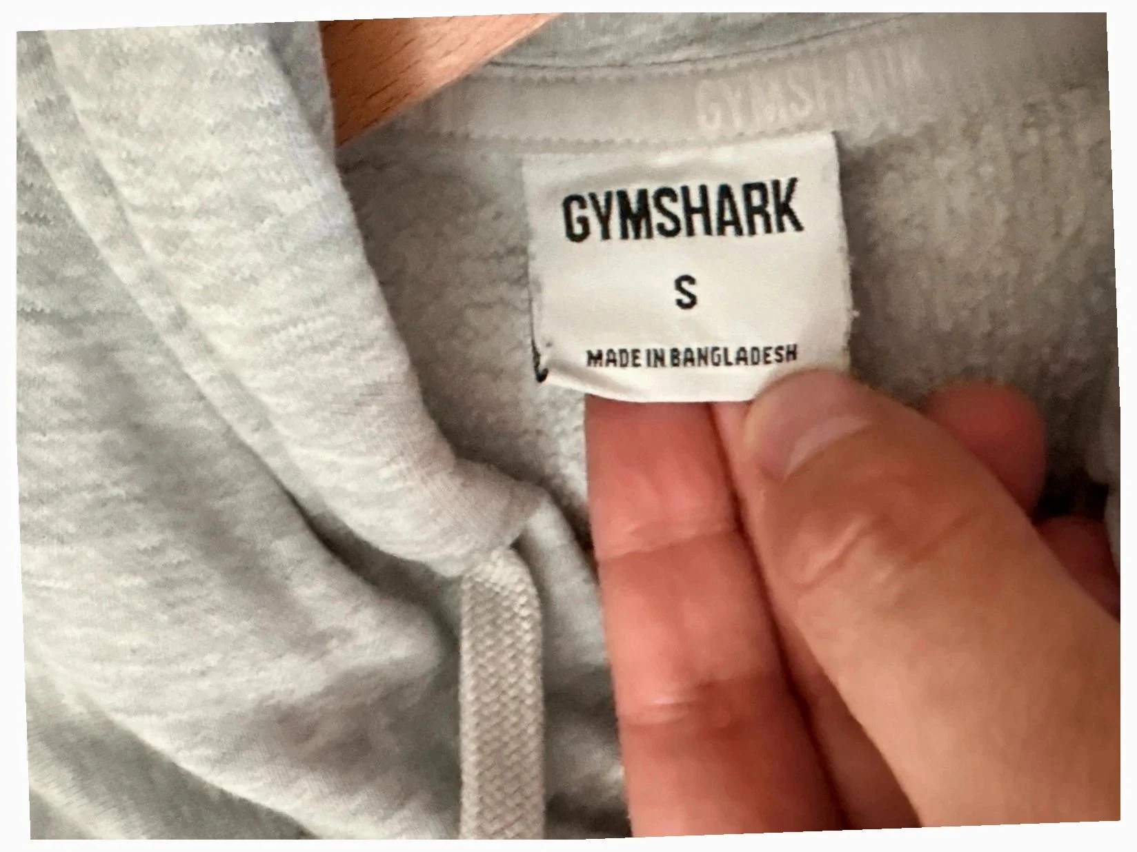Sweat à capuche Gymshark gris chiné taille S – photo 8